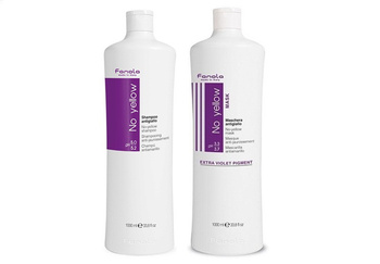 FANOLA Sampon Fara Galben 1000ml + Masca 1000ml - Set