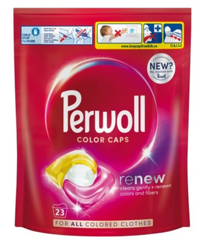 Perwoll Renew Caps Capsule de spălare a culorii 23 buc
