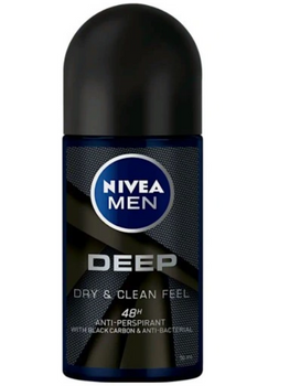 Nivea Antiperspirant Roll-On Men Deep Dry&amp;Clean Feel 50 ml