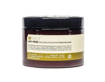 Mască hidratantă Insight Anti-Frizz 500ml Masca este concepută pentru părul greu de coafat, greu de îmblânzit, ondulat, uscat, cu pene, static.