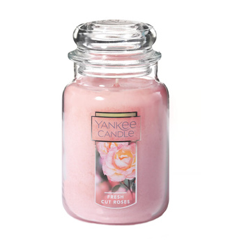 Yankee Candle Borcan mare cu trandafiri proaspat taiati 623g