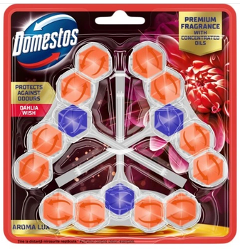Domestos WC Cube Aroma Lux Dahlia Flower 3x55g