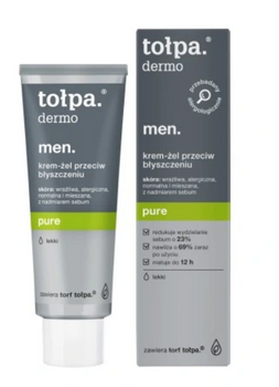 Tolpa Dermo Men Light cremă-gel matifiantă anti-strălucire pentru bărbați pură 40 ml