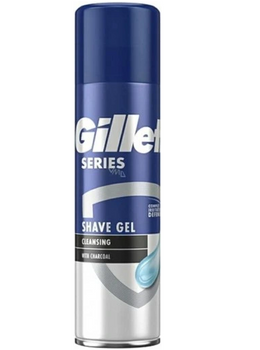 Gillette Series Gel de ras de curățare cu cărbune 200 ml