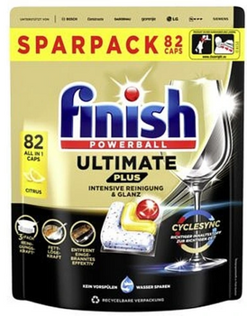 Finish Powerball Ultimate Plus Fresh Regular Capsule de spălat vase 82 buc
