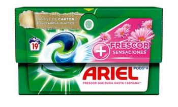 Ariel All-in-1 Capsule de spălare Roz Cutie de carton 19 buc