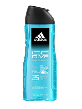 Adidas Ice Dive 3-in-1 Gel de duș pentru bărbați 400 ml