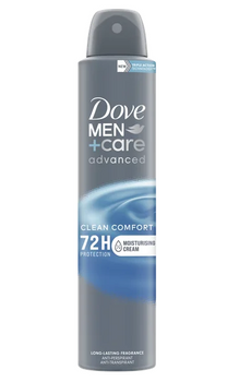 Spray antiperspirant Dove Men Clean Comfort 200 ml