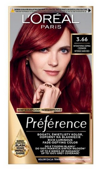 L'Oreal Paris Feria Preference Hair Colour 3.66 Roșu închis intens