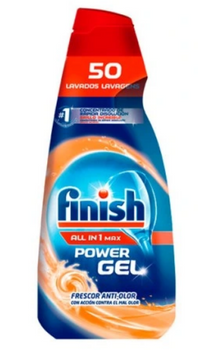 Finish All in One Power Gel Orange Gel de spălat vase 1 L