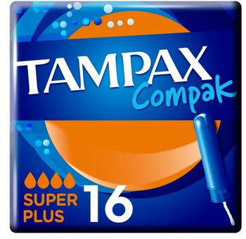 Tampax Compak Super Plus cu aplicator 16 buc.