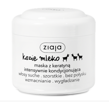 Mască Ziaja cu lapte de capră cu cheratina, condiționant intensiv, 200ml