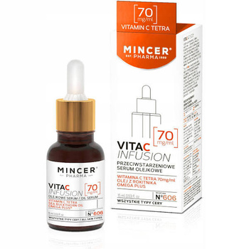 Ser cu ulei anti-îmbătrânire Mincer Pharma Vita-C 15ml