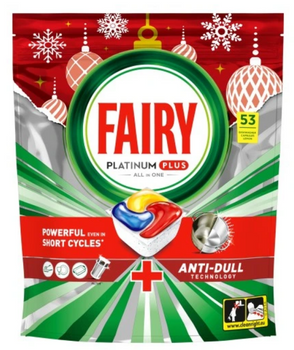 Fairy Platinium Plus Lemon Dishwasher Capsule Winter Edition 53 buc