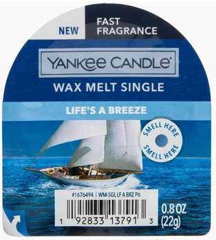 Yankee Candle Classic Wax Life&#39;s A Breeze 22g