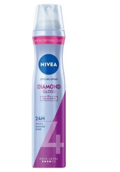 Nivea 4 Diamond Gloss fixativ pentru păr lipsit de strălucire 250 ml