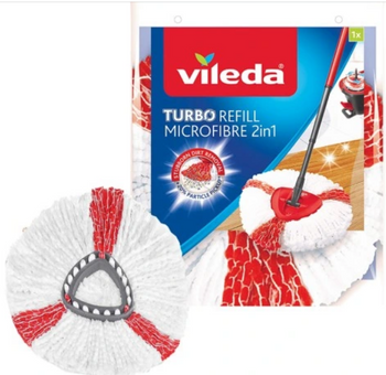 Vileda Turbo 2in1 Reîncărcare mop rotativ 1+1 rezervă
