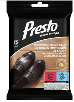 Șervețele Presto pentru piele 15 buc