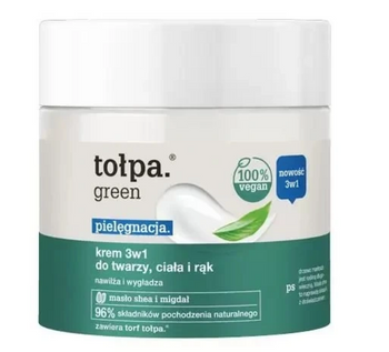 Tolpa Green Care Cremă 3 în 1 pentru față, corp și mâini 250 ml