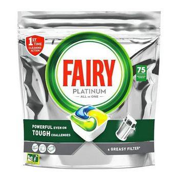 Fairy Platinium All in One capsule pentru masina de spalat vase 75 buc
