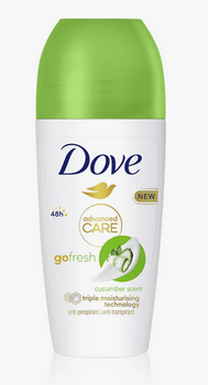 Dove Women Advanced Care Go Fresh Castravete și ceai verde Antiperspirant Roll-On 50 ml