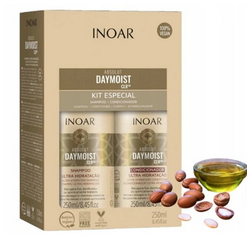 INOAR DUO Șampon Daymoist 250 ml + Balsam 250 ml