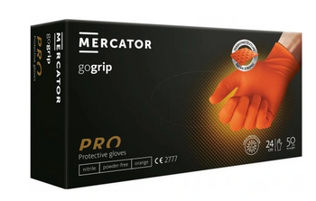 Mercator Go Grip Orange XXL mănuși de unică folosință nitril 50 buc Portocaliu