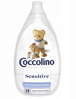Coccolino Ultimate Care Sensitive Pure Gentle Rinse cu tehnologie de protecție a țesăturilor 870 ml