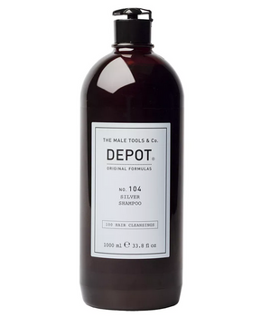 Depot NO.104 Silver Sampon pentru par gri, alb sau decolorat 1000 ml