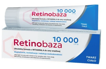 Retinobase 10000 Ultralight Smoothing Cream Vitamina A Piele sensibilă 30 g