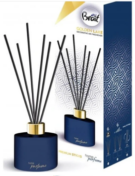 Difuzor de parfum Brait Golden Lake cu bețișoare 100 ml