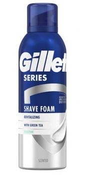 Gillette Series Spumă de bărbierit cu ceai verde 200 ml