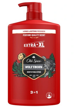Gel de duș Old Spice 3 în 1 Wolfthorn 1000 ml