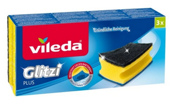 Vileda Glitzi Plus perie de curățat profilată 3 buc