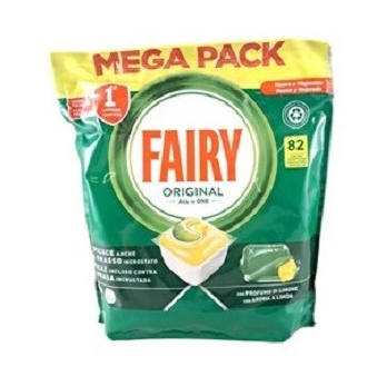 Fairy All In One XXL Capsule de spălat vase Lemon 82 buc