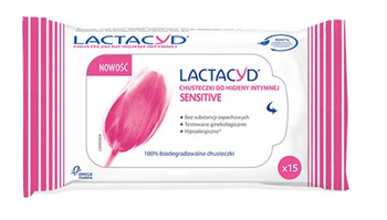 Lactacyd Sensitive Șervețele igienice intime 15 buc
