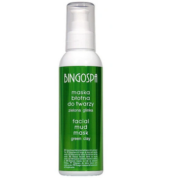 BingoSpa Mască facială cu nămol cu ​​argilă verde 150g