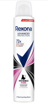 Deodorant pentru femei Rexona Motion Advanced Protection Invisible Pure 200 ml