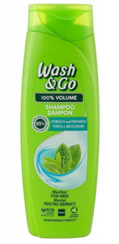 Wash&amp;Go Sampon Mentol 360 ml