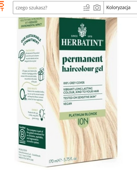 Herbatint Color 170 ml 10N Blond platinat
