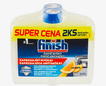 Finish Cleaner pentru mașina de spălat vase Duopack 2x 250 ml Lemon