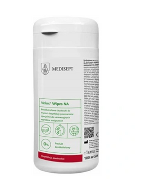 Velox Wipes NA Can - șervețele pentru dezinfecția suprafețelor fără alcool 100 buc. Medisept