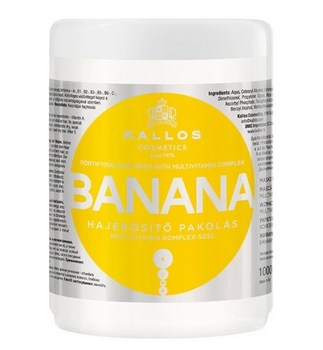 Mască fortificantă cu banane Kallos 1000 ml