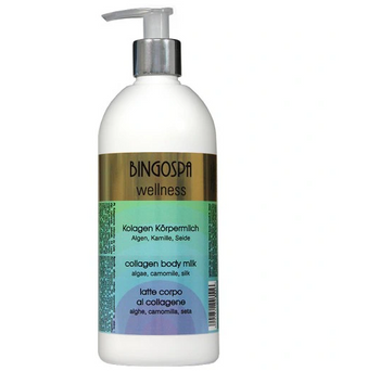 Bingospa Colagen Lapte de corp cu alge, musetel si matase 500 ml