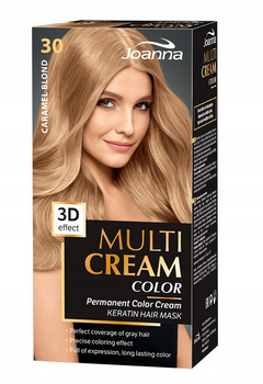 Joanna Multi Cream Color vopsea de păr Caramel Blonde 30
