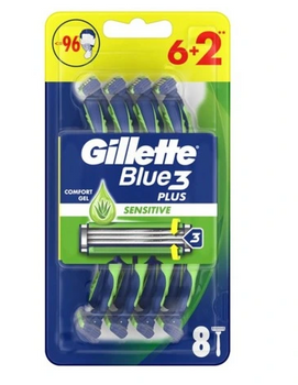 Gillette Blue3 Sensitive 6+2 buc