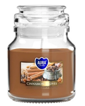 Bispol Lumânare spumantă în sticlă 120 g Scorțișoară - cuișoare