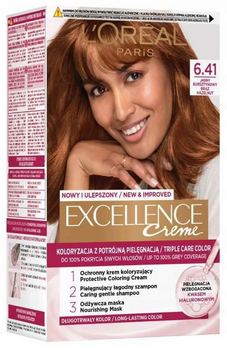 L'Oreal Paris Excellence Creme Culoarea parului 6.41 Light Amber Brown