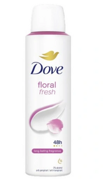 Spray antiperspirant Dove Woman Floral Fresh cu un parfum floral delicat 150 ml