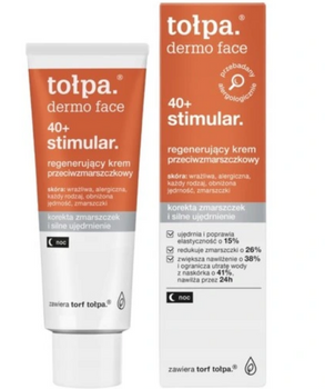 TOŁPA Dermo Face 40+ Stimulator Cremă de noapte antirid regenerantă netezitoare 40 ml